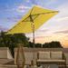 Arlmont & Co. Rimmel 78" Square Lighted Market Umbrella in Yellow | 94.5 H x 78 W x 78 D in | Wayfair AAA58099DF2744819D50CD323FEF5C18