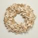 Primrue Cream Beige Soft Touch Velvet Maple Leaf 22" Neutral Fall Mantle Wreath in Brown/White | Wayfair D73AD27894424D2E99293EC95953B5AC