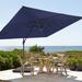 Arlmont & Co. Scottlyn 137.7" x 107.9" Rectangular Cantilever Umbrella in Blue/Navy | 106.5 H x 137.7 W x 107.9 D in | Wayfair