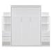 Red Barrel Studio® Emerlee Murphy Bed Wood in White | 83.7 H x 96.2 W x 77.5 D in | Wayfair F01579087AE849ADB4EEB3F7BAA89274