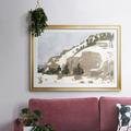 Millwood Pines Snowy Rise II Framed On Paper Print in Brown/Green/White | 15 H x 21 W x 1.5 D in | Wayfair 27B932F693A54297AA05C69F134FE213