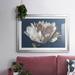 Winston Porter White Peony Framed On Paper Print in Blue/Brown/White | 30 H x 44 W x 1.5 D in | Wayfair 820E9A342482415B861BFB44842807F3