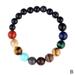 Men Women Handmade Natural Gemstone Round Beads Stretch Bracelet 8mm P7K3 .AU K8R3