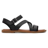 TOMS Women's Black Sloane Leather Strappy Sandals, Size 9