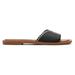 TOMS Women's Black Shea Leather Slide Sandals, Size 7.5