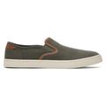 TOMS Men's Baja Olive Synthetic Trim Slip-On Sneakers Shoes Brown/Green, Size 11