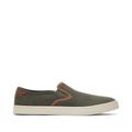 TOMS Men's Baja Olive Synthetic Trim Slip-On Sneakers Shoes Brown/Green, Size 7