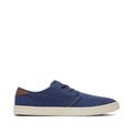 TOMS Men's Blue Carlo Heritage Canvas Lace-Up Sneakers Shoes, Size 11.5