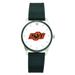 Men's Black Oklahoma State Cowboys Silicone Strap Wristwatch