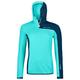 Ortovox - Women's Fleece Light Grid ZN Hoody - Fleecepullover Gr M türkis