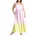 Plus Size Women's Ombre Flare Skirt Maxi Dress by ELOQUII in Crystal Rose (Size 28)