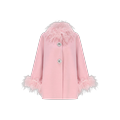 Angelica Feather Coat (Pink)