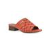 Women's Alluvia Sandal by White Mountain in Orange Smooth (Size 8 M)