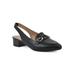 Women's Boreal Slingback by White Mountain in Black Smooth (Size 6 1/2 M)