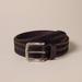 Lucky Brand Debossed Detail Leather Belt - Men's Accessories Belts in Brown, Size 32