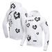 Men's Freeze Max White Peanuts Heart Pullover Hoodie