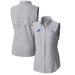 Women's Columbia Gray Detroit Lions PFG Tamiami Omni-Shade Sleeveless Button-Up Shirt