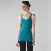 Lululemon Athletica Tops | Lululemon Cool Racerback Foli Manifesto Bali Breeze Tofino Teal | Color: Tan | Size: 13” P2p- 4/6