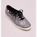 Kate Spade Shoes | Keds X Kate Spade Pink Multicolored Glitter Sneakers | Color: Pink/Silver | Size: 7.5