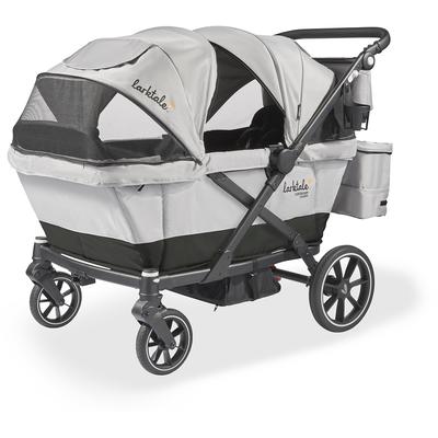 Larktale Caravan Coupe Quad (4 Seater) Stroller Wagon - Gray / Black