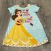 Disney Pajamas | Disney Baby Girl 2t Sleep Shirt Belle Beauty And The Beast J34 | Color: Yellow | Size: 2tg