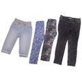 Levi's Bottoms | Bundle Of Girls Pants Jeans Leggings Jeggings Capri Levi's Carter's Oshkosh 4t | Color: Black/Blue | Size: 4tg