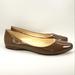 Nine West Shoes | Nine West Speakup, Brown Slip On, Almond Toe Flats. Women's Size 7.5w | Color: Brown | Size: 7.5