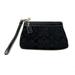 Coach Bags | Coach Black Signature Jacquard Small Wristlet Red Lining Zip Closure Dog Tag | Color: Black | Size: Os