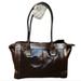 Giani Bernini Bags | Bag Giani Bernini Leather Shoulder Metallic Tote Satchel Handbag Purse | Color: Brown | Size: Os