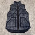 J. Crew Jackets & Coats | J.Crew Lightweight Quilted Down Excursion Vest Buffalo Checker Black Gray Xs | Color: Black/Gray | Size: Xs