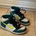 Nike Shoes | Kids’ Nike Dunk High Big Kids Sneakers Spruce Green And White - Size 3 | Color: Green/White | Size: 3g