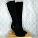 Coach Shoes | Coach Suede Heeled Boots | Color: Black | Size: 7.5