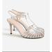 J. Crew Shoes | J.Crew $298 Collection Rylie Caged Toe Heels Silver Size 8 Bm716 | Color: Silver | Size: 8