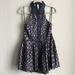 Free People Tops | Free People New Romantics Metallic Tuxedo Halter Satin Tunic Mini Dress Y2k | Color: Black/Silver | Size: Xs