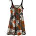 Anthropologie Dresses | Anthropologie Grand Gazania Dress Gray Floral Silk. Boho, Summer, Y2k Size 0 | Color: Cream/Gray | Size: 0