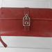 Coach Accessories | Coach Red Genuine Leather Women's Wallet | Color: Red/Tan | Size: Os