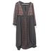 Anthropologie Dresses | Floreat Anthropologie Womens Dress 4 Cottagecore Prairie Midi Modest | Color: Black | Size: 4