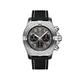 DTREEL AAA+ Luxury Men's Watch Men's Sport Watch 45mm Bezel Grey Dial with Black Leather Strap with Date
