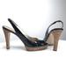 Jessica Simpson Shoes | Jessica Simpson 9.5 Black Leather Sling Back Heel | Color: Black | Size: 9