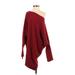 Shein Casual Dress - Sweater Dress: Burgundy Dresses - Women's Size Small