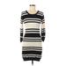 French Connection Casual Dress - Sweater Dress Scoop Neck Long sleeves: Ivory Print Dresses - Women's Size 6