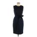 Tommy Hilfiger Casual Dress - Sheath: Black Solid Dresses - Women's Size 6