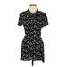 Forever 21 Casual Dress: Black Floral Motif Dresses - Women's Size Large