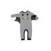 Cat & Jack Long Sleeve Onesie: Gray Bottoms - Size 6-9 Month