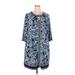 INC International Concepts Casual Dress: Blue Paisley Dresses - Women's Size 2X