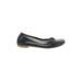 Flats: Slip On Chunky Heel Work Black Solid Shoes - Women's Size 37 - Round Toe