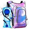 Coolfel Hydration Pack, Hydration Backpack with 2L Hydration Bladder, Festival Essential Water Backpack, Lightweight Hydration Bag Hydropack Hydro for Running, Biking, Music Festival Gear, Rave