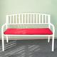 Garden Bench, Garden Patio Bench for Your Leisure Time, Lounge Chair, Cast Iron Steel Frame Metal Garden Back Seat, Wrought Iron Patio Bench with Armrests