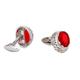 Semi- Cufflinks Men's Shirt Accessories Wedding Business Banquet Jewelry Gifts Men's Cufflinks (Color : Argento, Size : 2.1cm*1.8cm) (D 2.1cm*1.8cm)