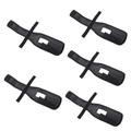 Happyyami 5pcs Waist Fishing Rod Cover Fishing Rod Holder Belt Fishing Supply Fishing Rod Socks Rod Sleeve Fishing Reel Holder Fishing Reel Cover Rod Bag Nylon Pole Cover Carry Waistcoat